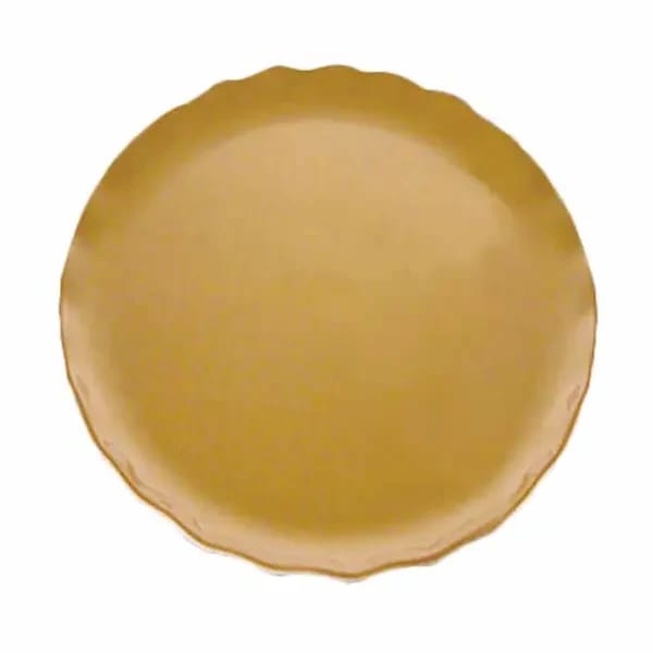 Thunder Group RF1018G Gold Pearl 18" Melamine Plate | Case of 2 — view 1