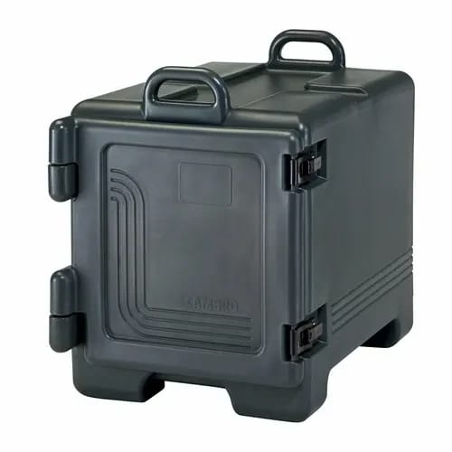 Cambro 1318CC110 Insulated Black Front Loader Food Carrier — view 1