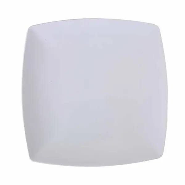 Thunder Group 29009WT Classic White 9" x 9" Square Melamine Plate | Case of 12 — view 1