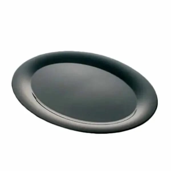 Thunder Group RF2224BW Black Pearl 22" x 16-1/2" Oval Melamine Platter | Case of 2 — view 2