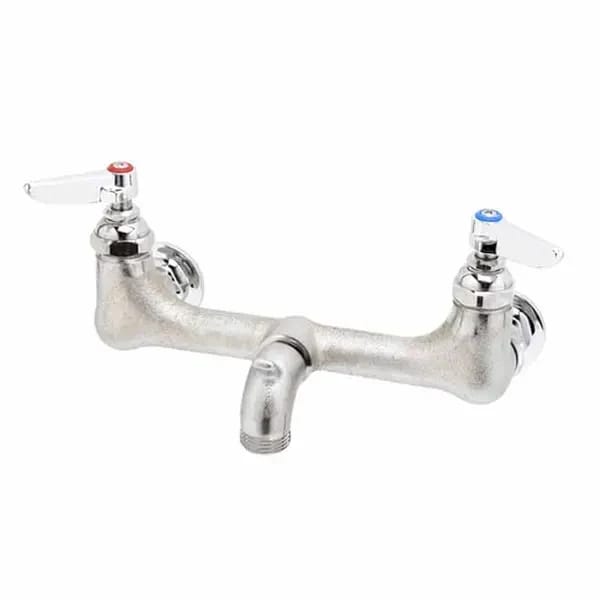 T&S B-0673-POL 8" Wall Mount Service Sink Faucet — view 2