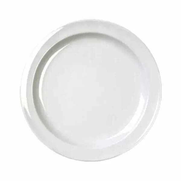 Thunder Group NS105W NuStone White 5-1/2" Melamine Plate | Case of 12 — view 1