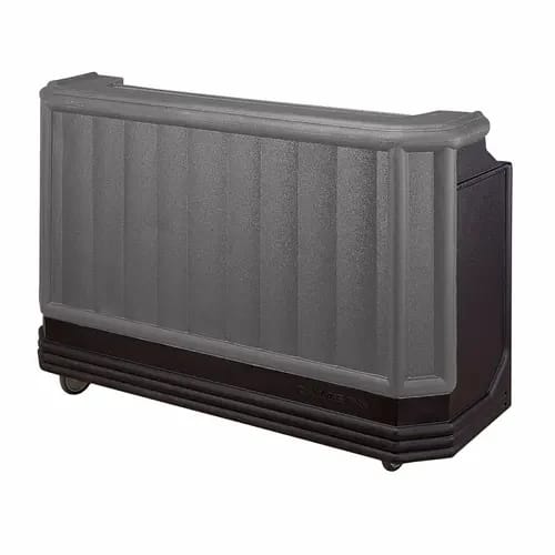 Cambro Cambar BAR730420 Granite Gray Portable Bar 7-Bottle Speed Rail Portable Bar 72-3/4"W X 26"D X 48"H — view 1