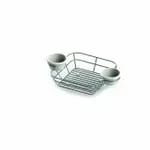 Tablecraft BK17412 Black Metal Artisan Oval Basket 11-3/4" x 9" x 3" — view 6