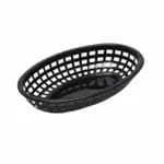 Tablecraft 1074FG Forest Green Oval Platter Basket 9-1/4" x 6" x 1-3/4" | Case of 36 — view 4