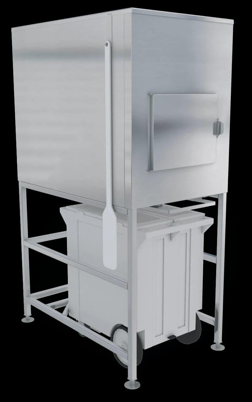 Kloppenberg SPS-1-G Gravity Dispense Ice Bin 900 Pound Capacity Polyethylene Interior Cube, Flake, Nugget Ice Compatibility — view 1