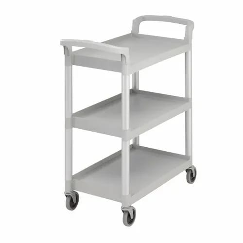 Cambro BC331KD480 3-Shelf 300 Lb. Capacity Speckled Gray Utility Bus Cart — view 1
