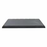 Tablecraft MGL2 Frostone Black Slate Rectangular Melamine Serving Tray 20-3/4" x 6-3/8" — view 5