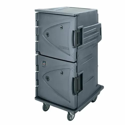 Cambro Camtherm CMBH1826TBF191 Granite Gray Hot Cart — view 2
