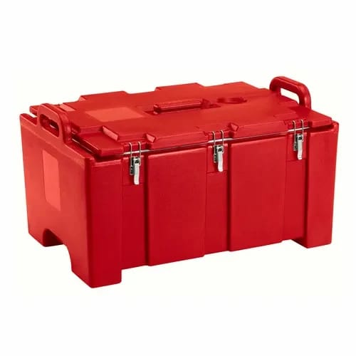 Cambro Camcarrier 100MPC158 Hot Red Top Loader 8" Deep — view 1