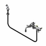 T&S B-0168 8" Wall Mount Pre-Rinse Faucet with Spray Assembly with Spray Hose — view 6