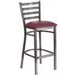 Flash Furniture XU-DG-TP0004-30-GG Silver Galvanized Steel Bar Stool — view 5