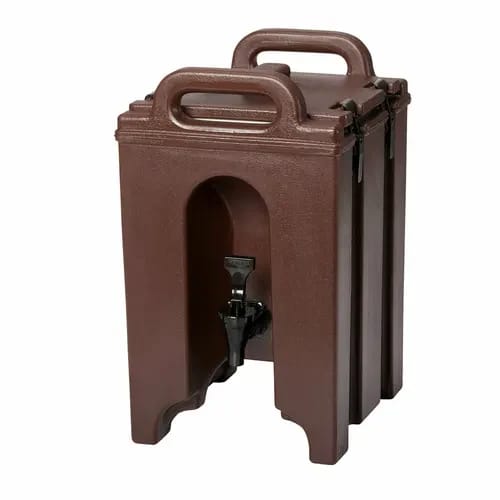 Cambro Camtainer 100LCD131 1-1/2 Gallon Insulated Dark Brown Beverage Dispenser — view 1