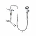 T&S B-0205-44H-VB Single Hole Deck Mount Pre-Rinse Faucet with 44" Spray Hose and Wall Hook — view 6