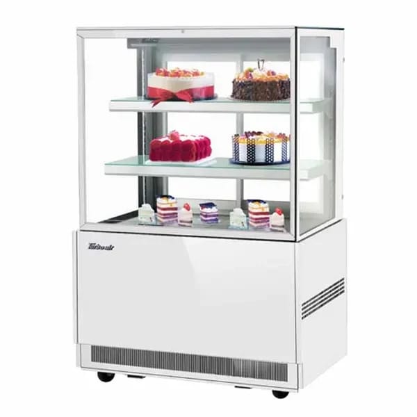 Turbo Air TBP36-54FN-W Refrigerated White Bakery Display Case 35-3/8"W — view 1