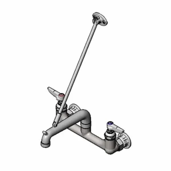 T&S B-0660-POL 8" Wall Mount Service Sink Faucet — view 2