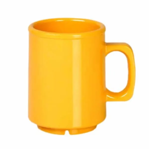 Thunder Group CR9010YW Yellow 8 oz. Melamine Mug/Cup | Case of 12 — view 2