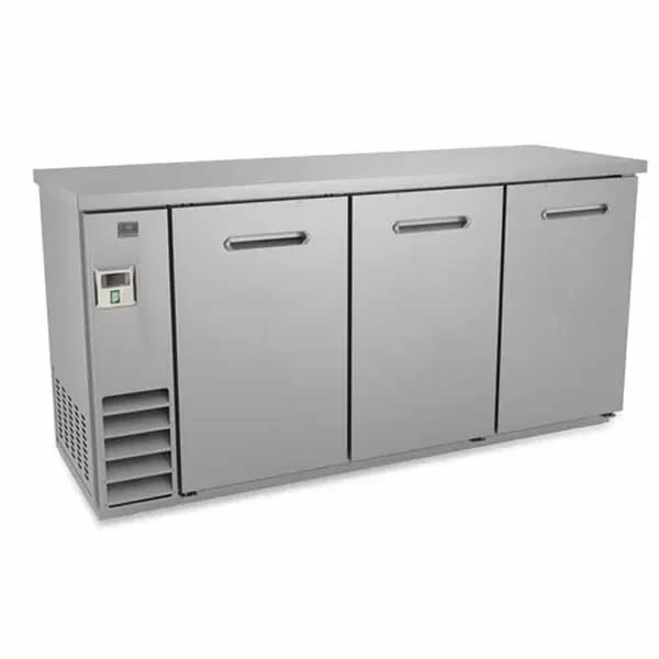 Kelvinator KCHBB72SS Stainless Steel Top Back Bar Cooler 73-1/8"W — view 1