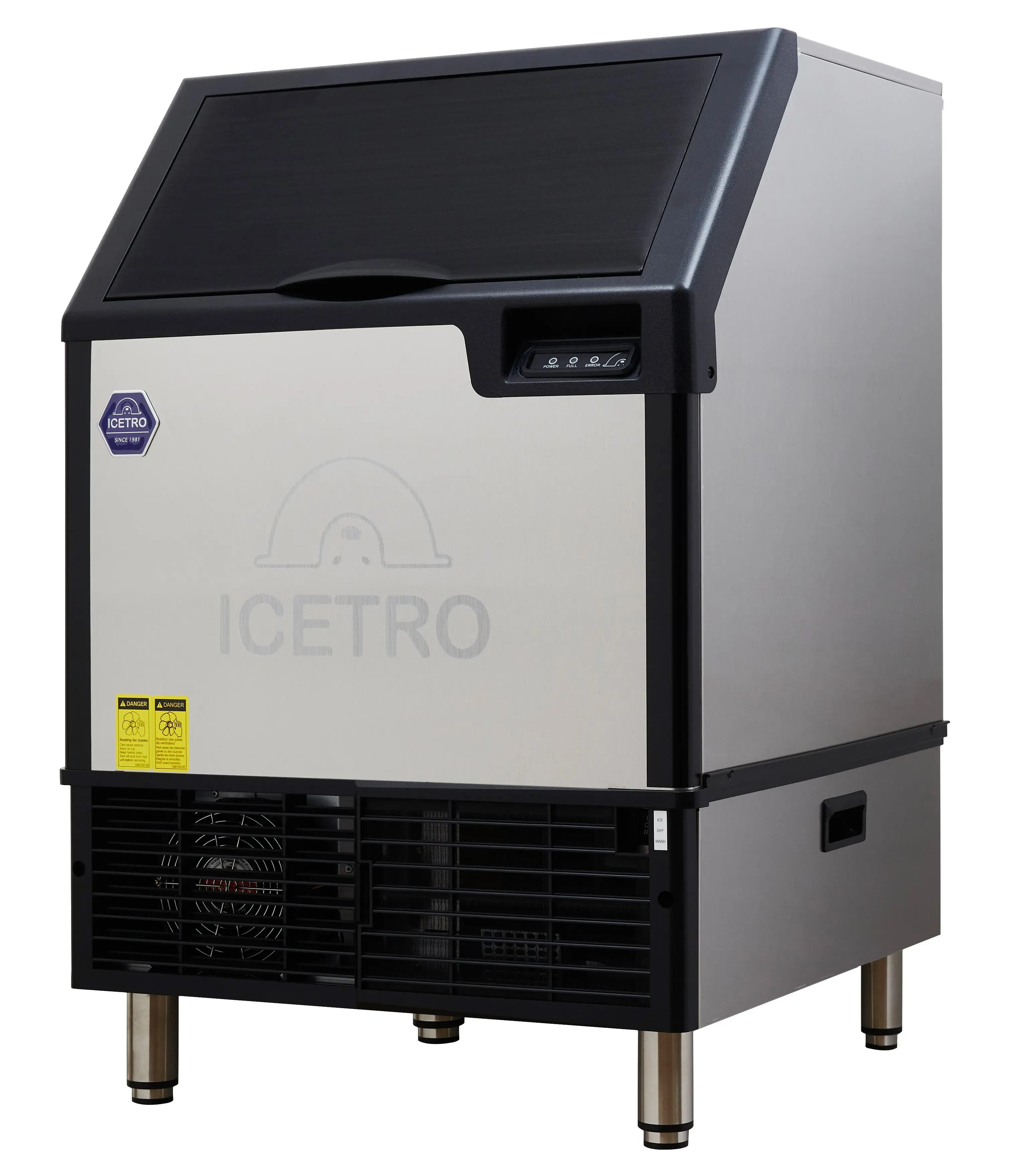 Icetro IU-0170 IU-0170-AC Undercounter Ice Machine Air Cooled Condenser Up To 175 Pounds Per Day Production Capacity Cube, Full Cube Style Ice — 115V, 1PH — view 1