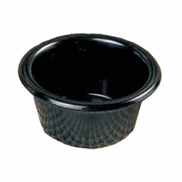 Thunder Group ML539BL1 Black 6 oz. Melamine Ramekin | Case of 12 — view 2
