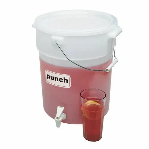 Cambro DSPR6148 6 Gallon Non-Insulated White Beverage Dispenser — view 1