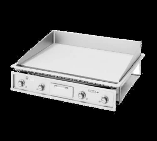 Wells G-236 Electric Built-In Griddle 34 Inch Wide Thermostatic Control Rectangle Polished Steel 0.5 Inch Thick Plate Medium-Duty — 240V, 1PH — view 1