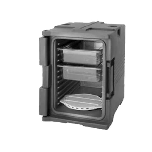 Cambro Ultra Pan Carrier UPC400SP131 Insulated Dark Brown Front Loader Food Carrier — view 2