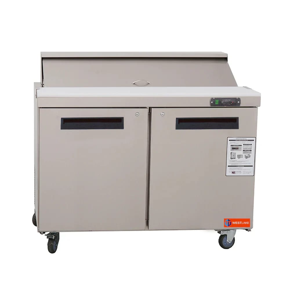 Westlake WKSR-48B Salad Prep Table Refrigerator 2 Door 33-40°F — view 5