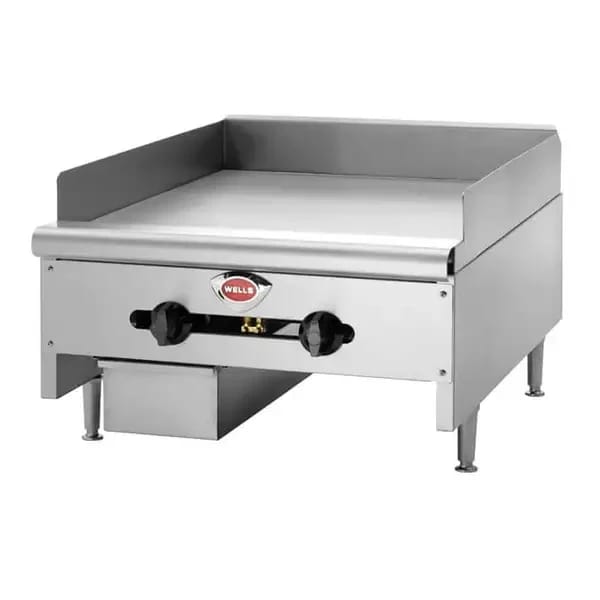 Wells HDG-4830G Heavy Duty 120,000 BTU Manual Control Gas Griddle 48"W — view 1