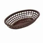 Tablecraft 1071FG Forest Green Oval Platter Basket 8" x 5-1/4" x 2" | Case of 36 — view 6