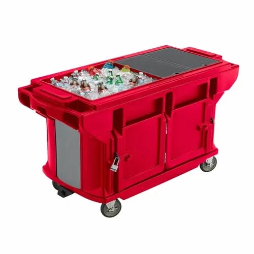 Cambro Versa Food Bar VBRUT5158 4-Pan Hot Red Cold Food Serving Counter — view 2