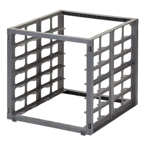 Cambro Camshelving CBUPR1826S6580 Basic Series 6-Full Size Brushed Graphite Sheet Pan Rack — view 1