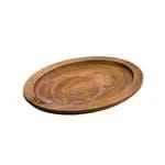 Lodge LJOSH3 13.25" x 10" Jumbo Oval Cast Iron Sizzle Platter / Serving Griddle — view 3