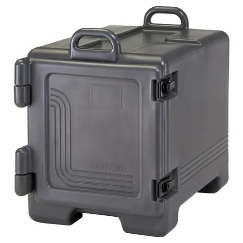 Cambro 1318CC615 Insulated Charcoal Gray Front Loader Food Carrier — view 2