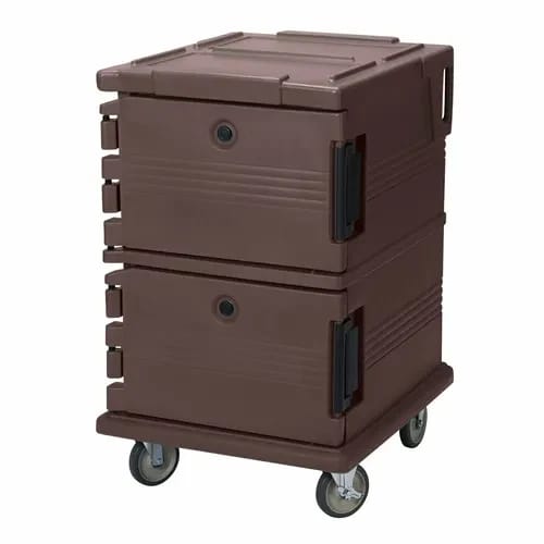 Cambro Ultra Cam Cart UPC1200131 Insulated Dark Brown Front Loader Food Carrier — view 2