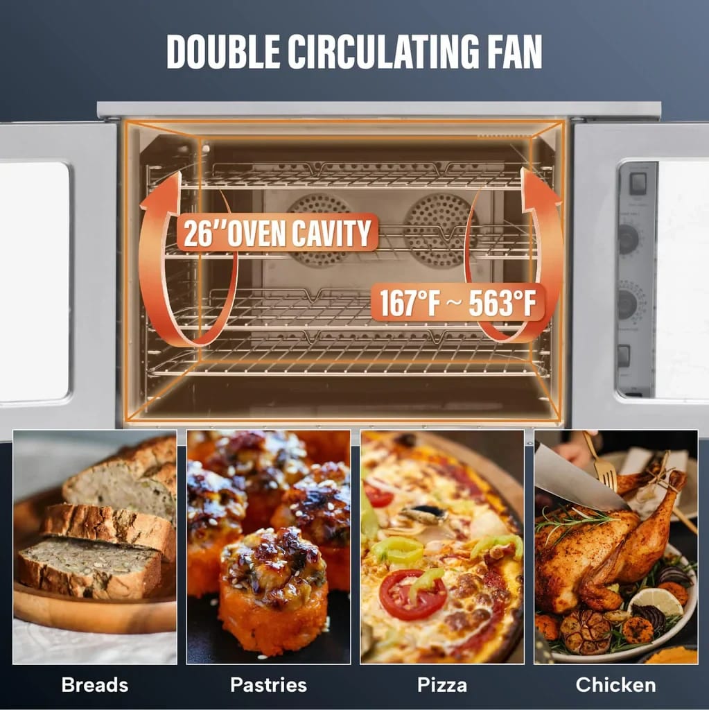 Westlake GCO511 Convection Oven 39" 60,000 Btu — view 6