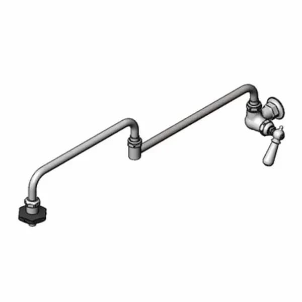 T&S B-0592-26-CH Wall Mount Pot and Kettle Filler Faucet with 26" Double-Jointed Nozzle — view 1