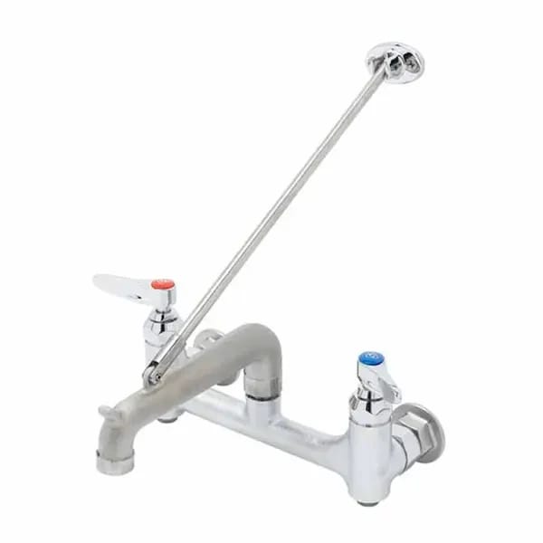 T&S B-0660-BSTR 8" Wall Mount Service Sink Faucet — view 1