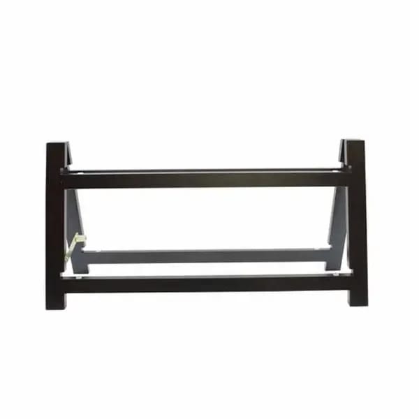 Tablecraft RMG2BK Frostone Black Wood 2-Tier Riser Frame 23" x 8" x 11-1/2" — view 2