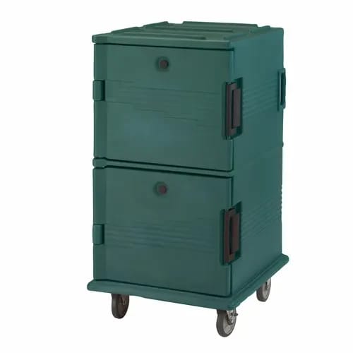 Cambro Ultra Cam Cart UPC1600SP192 Insulated Granite Green Front Loader Food Carrier — view 2