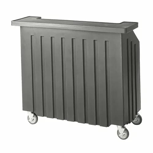 Cambro Cambar BAR540191 Granite Gray Portable Bar 5-Bottle Speed Rail Portable Bar 54"W X 25-7/8"D X 46-1/8"H — view 1