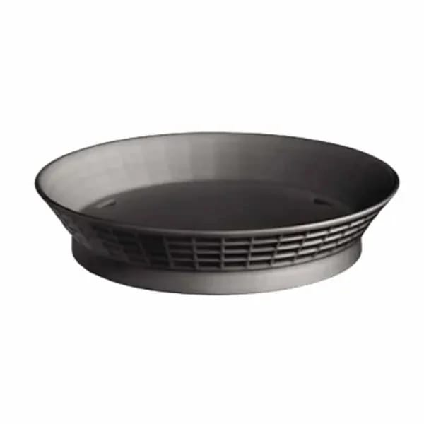 Tablecraft 157512BK Black Round Platter Basket 12" x 2-1/4" | Case of 12 — view 2