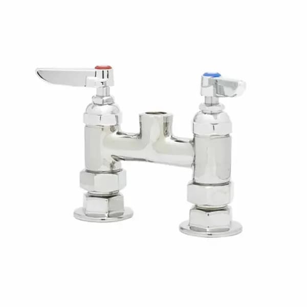 T&S B-0325-LNCC 4" Deck Mount Double Pantry Faucet Base Only — view 2