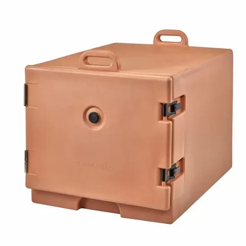 Cambro Camcarrier 1826MTC157 Insulated Coffee Beige Front Loader Food Carrier — view 2