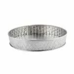 Tablecraft 10038 Lattice Stainless Steel Rectangular Platter 9-1/2" x 6-1/2" x 1-1/2" — view 5