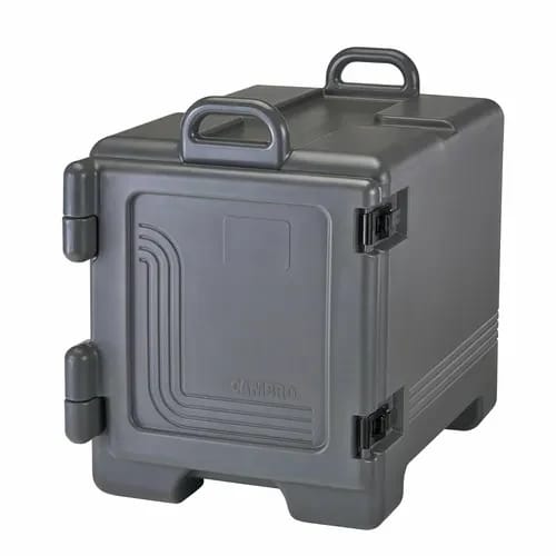 Cambro Ultra Pan Carrier UPC300615 Insulated Charcoal Gray Front Loader Food Carrier — view 1