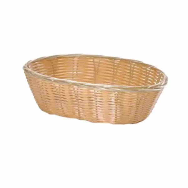 Tablecraft 1176W Natural Oval Woven Basket 10" x 6-1/2" x 3 | Case of 12 — view 1