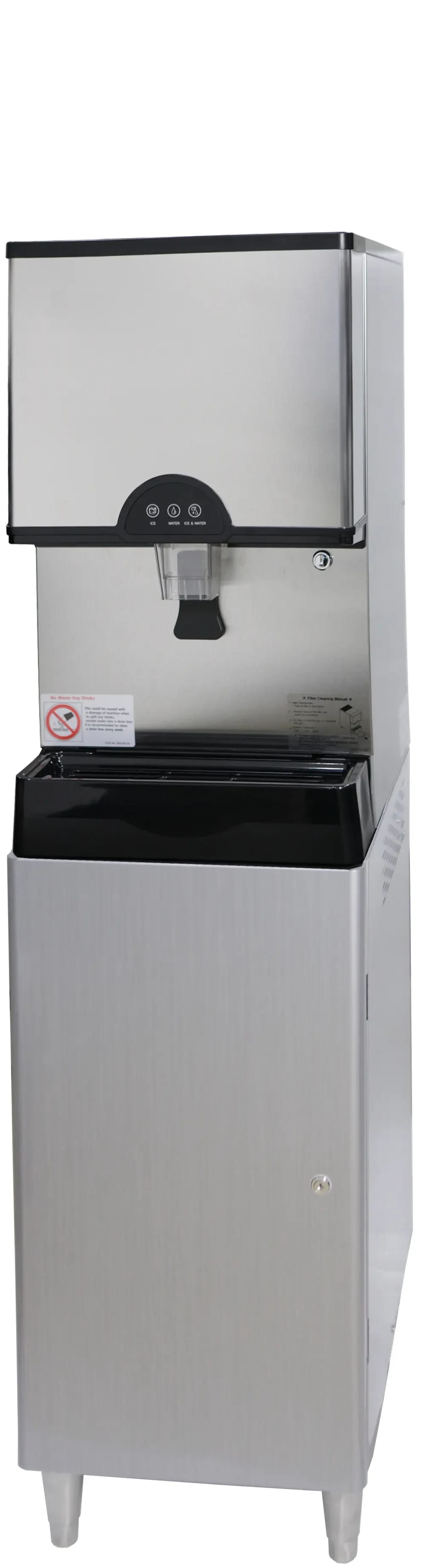 Icetro ID-0300-AN Countertop Ice and Water Dispenser 282 Pound Daily Production 11 Pound Storage Lever Dispense Nugget Style Ice — 115V, 1PH — view 2