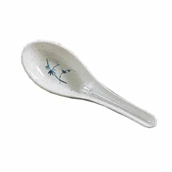 Thunder Group 7003BB Blue Bamboo 3/4 oz. Melamine Wonton Soup Spoon | Case of 60 — view 1