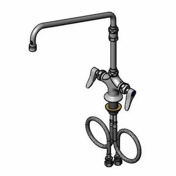 T&S B-2294-CR Single Hole Deck Mount Pantry Faucet — view 1